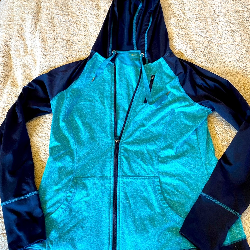 Ladies Tek Gear Warm Tek zippered hoodie.